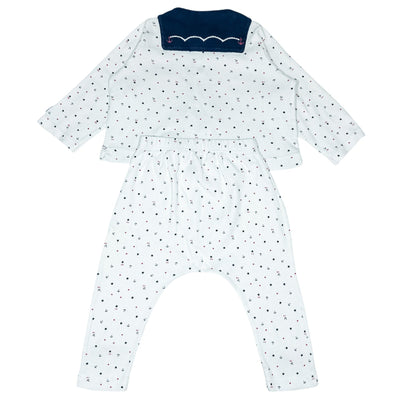 Ensemble cardigan + pantalon de seconde main en coton pour bébé de 12 mois - Vue 2