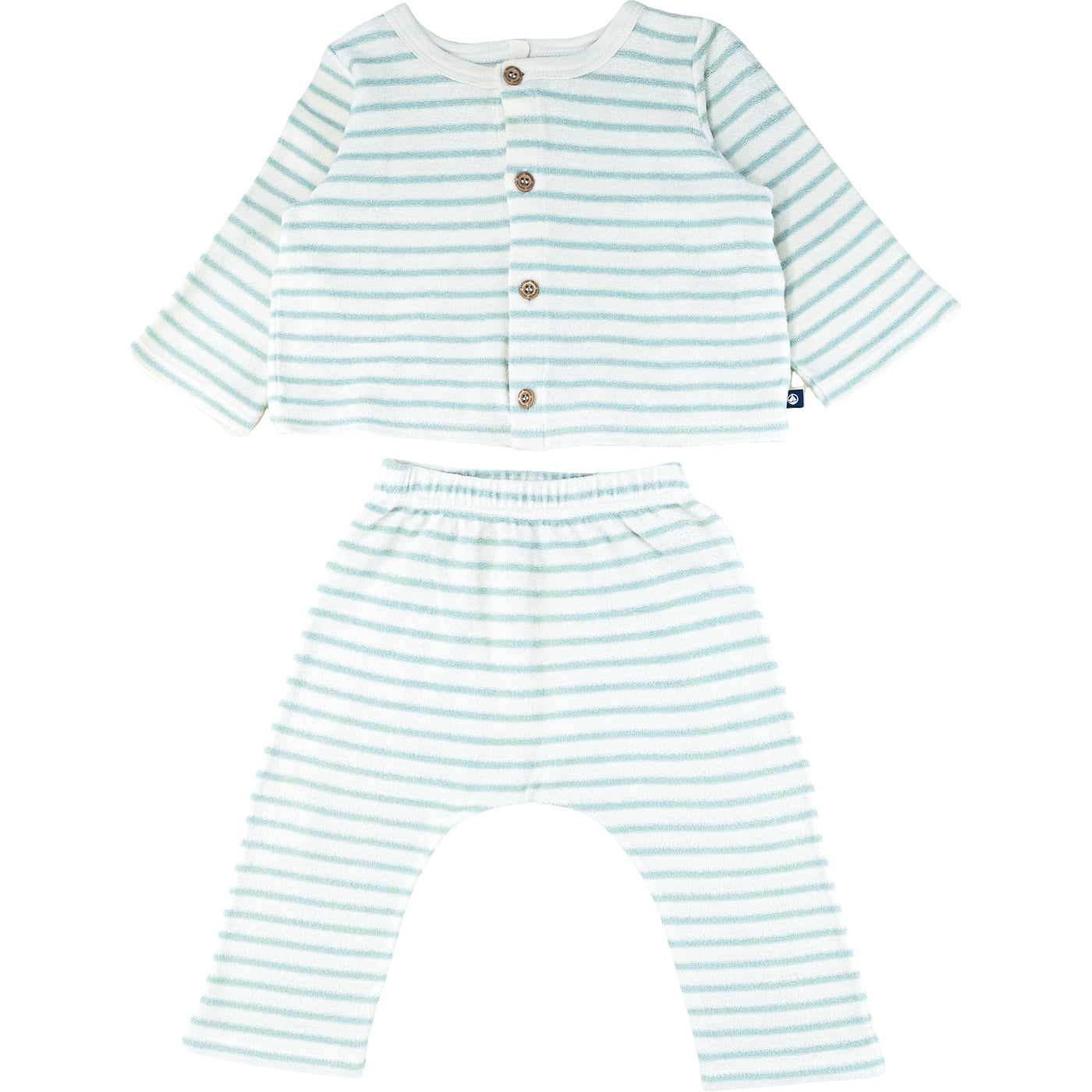 Ensemble cardigan + pantalon de seconde main en matière éponge pour bébé de 12 mois - Vue 1
