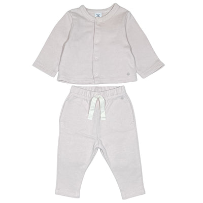 Ensemble cardigan + pantalon de seconde main en coton pour bébé fille de 6 mois - Vue 1