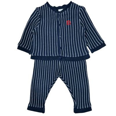 Ensemble cardigan + pantalon de seconde main en coton pour bébé garçon de 9 mois - Vue 1