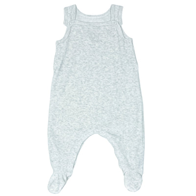 Pyjama cardigan + sarouel de seconde main en velours pour bébé fille de 1 mois - Vue 1