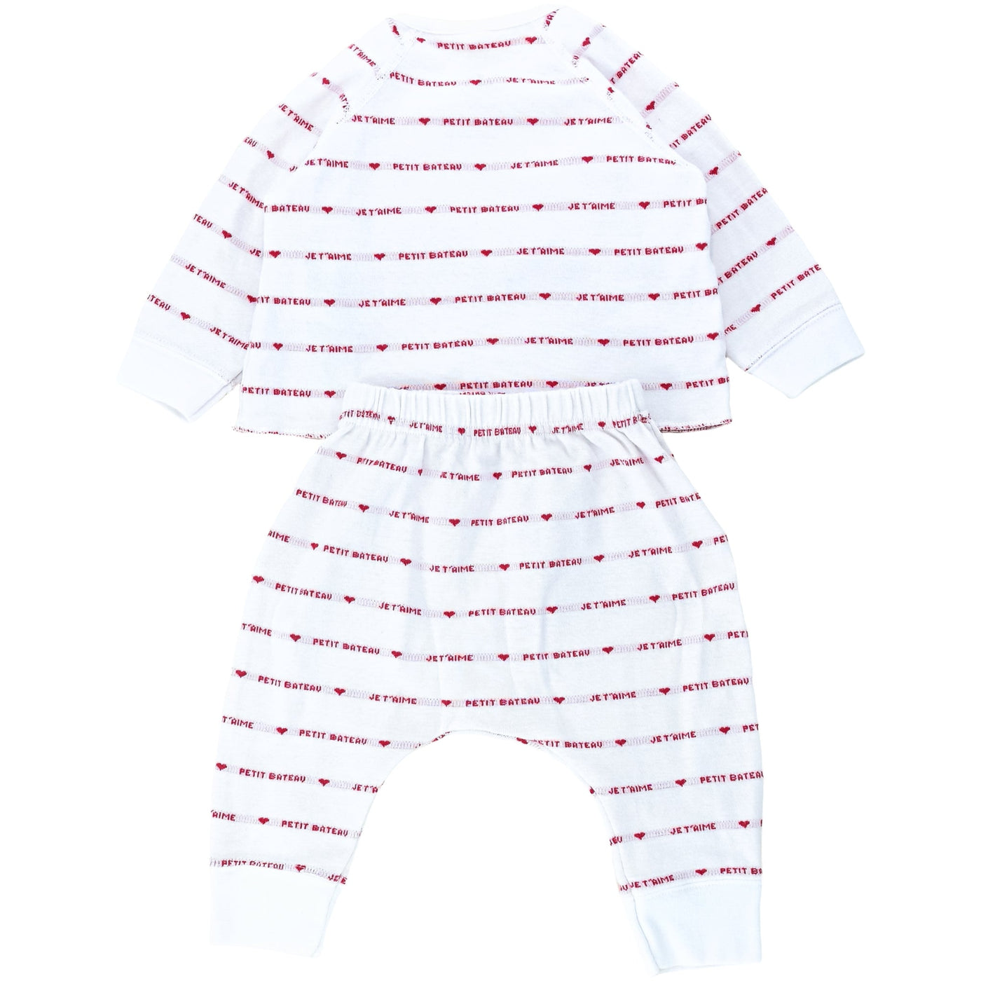 Ensemble cardigan + sarouel de seconde main en coton pour bébé fille de 3 mois - Vue 2