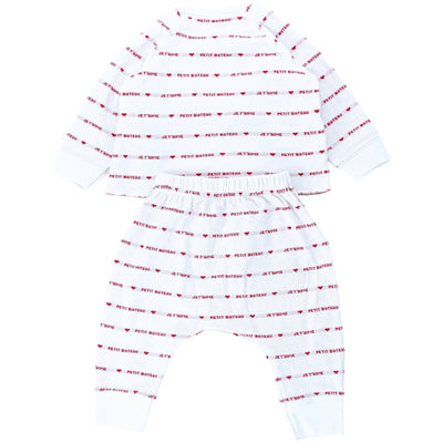 Ensemble cardigan + sarouel de seconde main en coton pour bébé fille de 3 mois - Vue 2