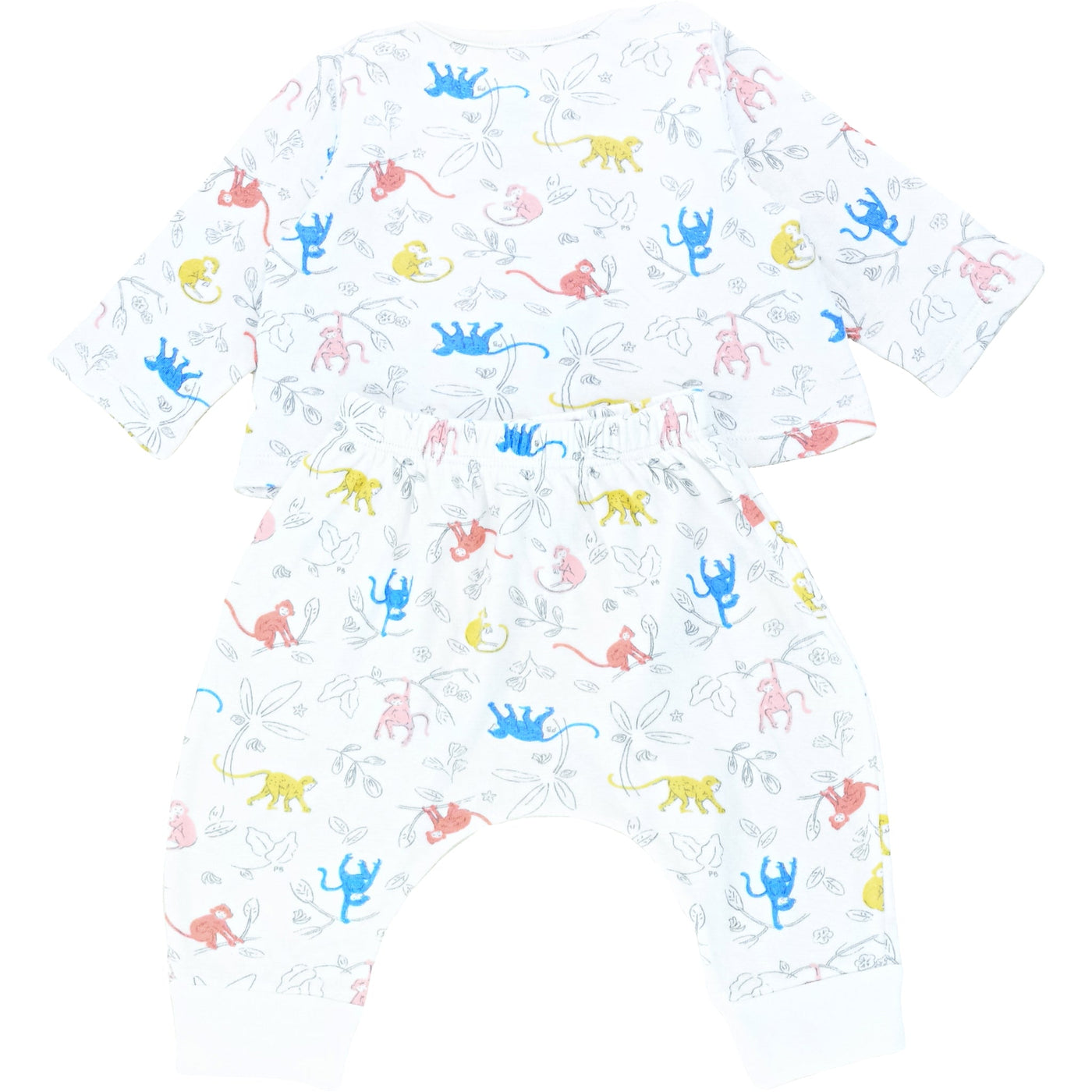 Ensemble cardigan + sarouel de seconde main en coton bio pour bébé de 3 mois - Vue 2