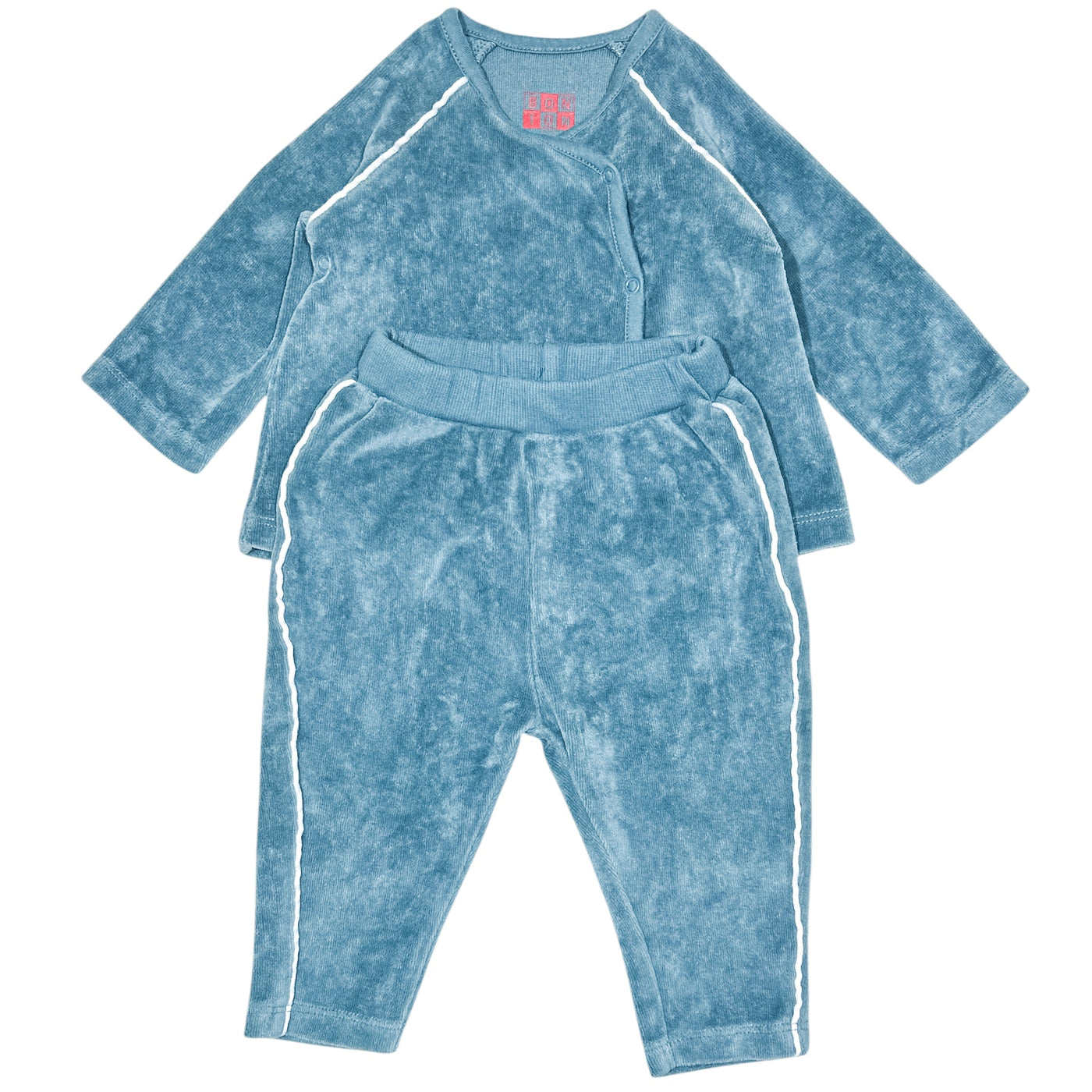 Ensemble cardigan + sarouel de seconde main en velours pour bébé de 3 mois - Vue 1