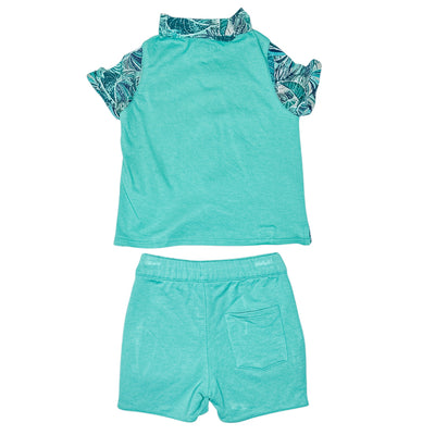 Ensemble chemise à manches courtes + short de seconde main en coton pour bébé garçon de 6 mois - Vue 2