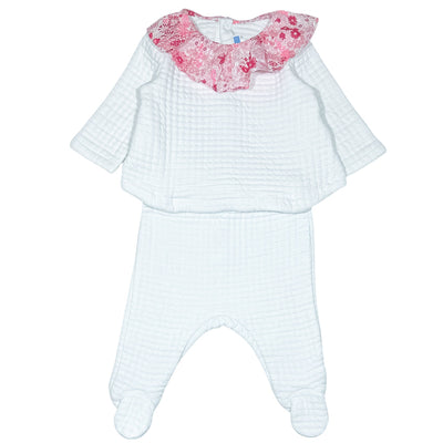 Ensemble pull + legging de seconde main en coton pour bébé fille de 6 mois - Vue 1