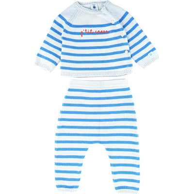 Ensemble pull + legging de seconde main en laine et coton pour bébé de 6 mois - Vue 1
