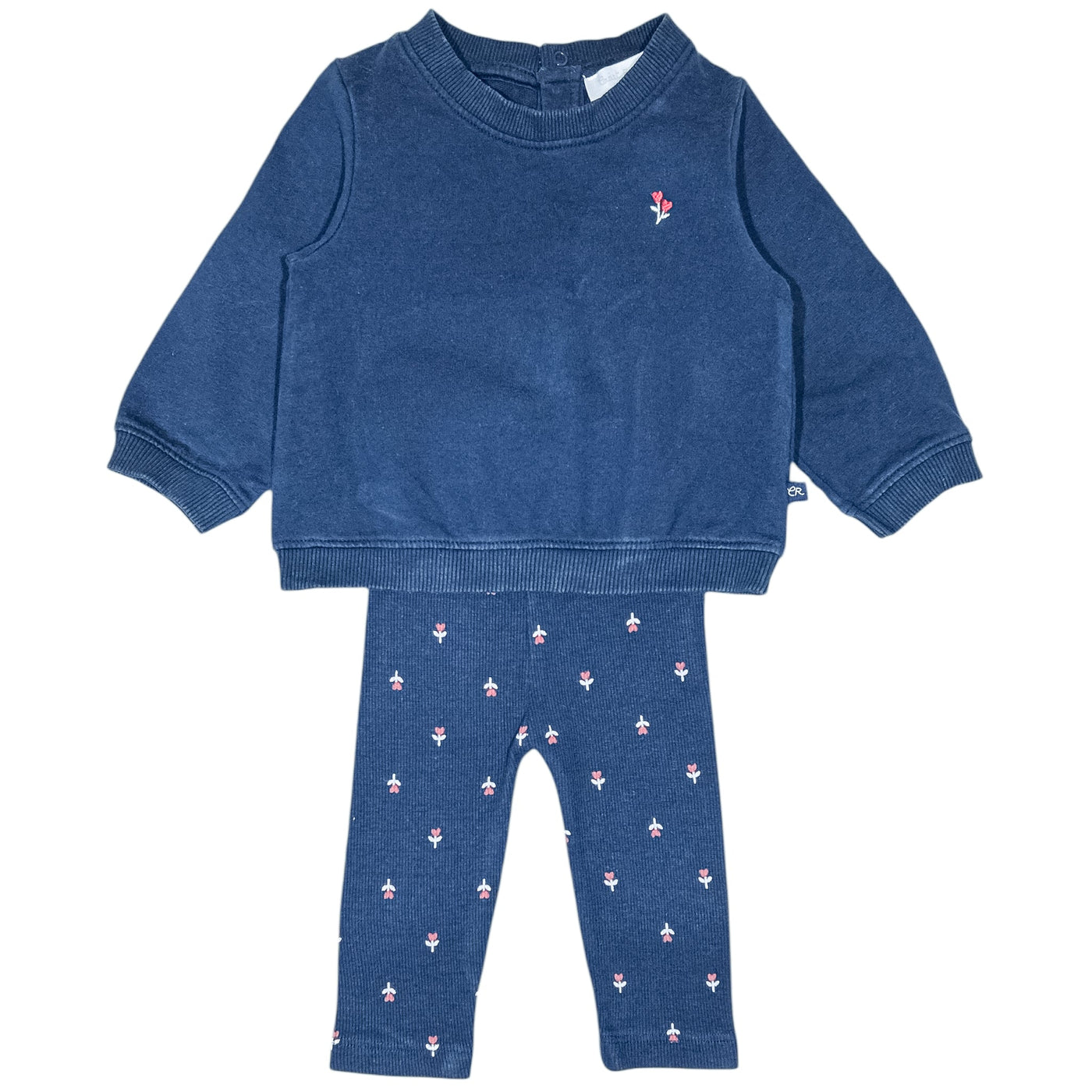 Ensemble sweat + legging de seconde main en coton pour bébé fille de 6 mois - Vue 1