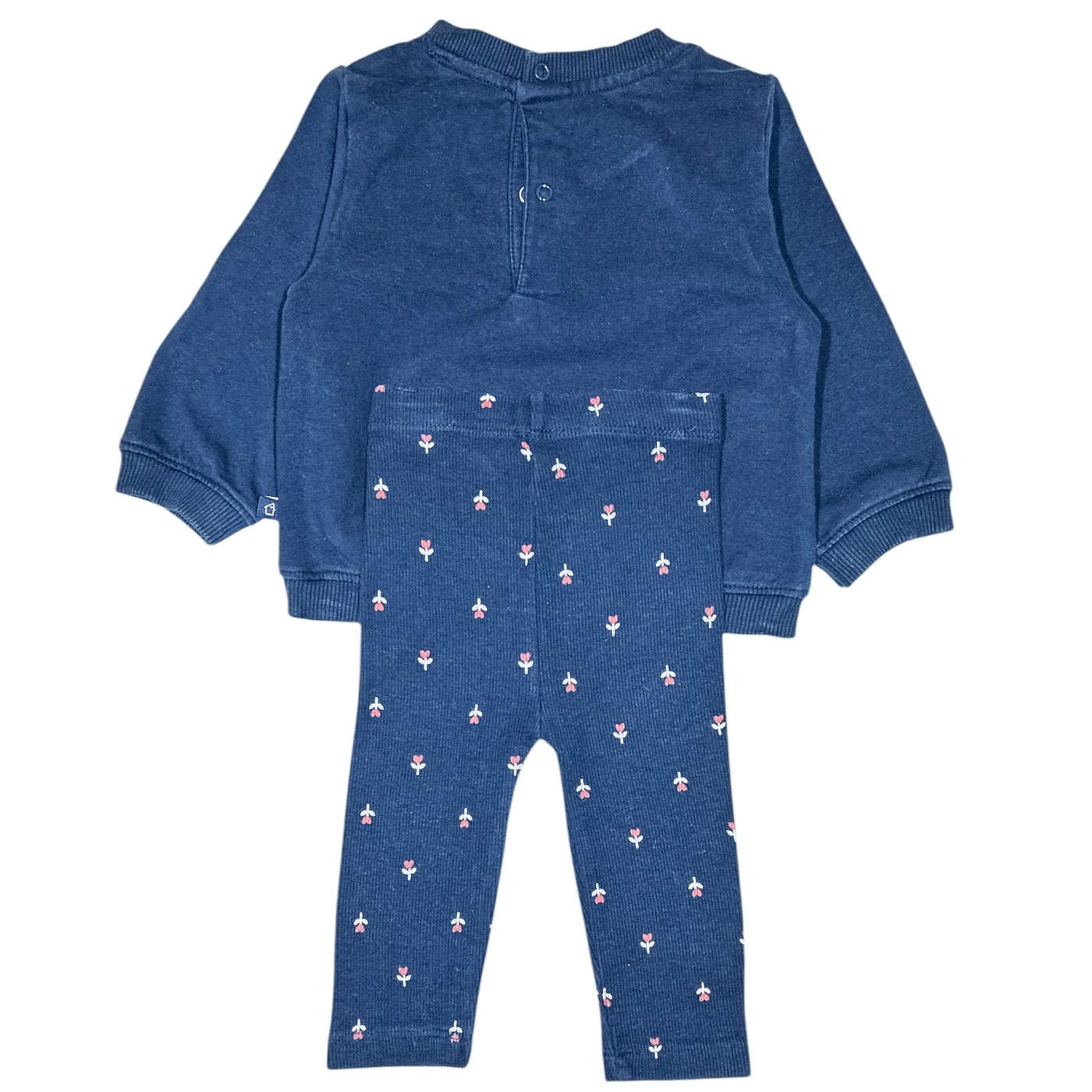 Ensemble sweat + legging de seconde main en coton pour bébé fille de 6 mois - Vue 2