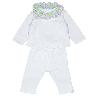 Ensemble sweat + sarouel de seconde main en coton pour bébé fille de 6 mois - Vue 1
