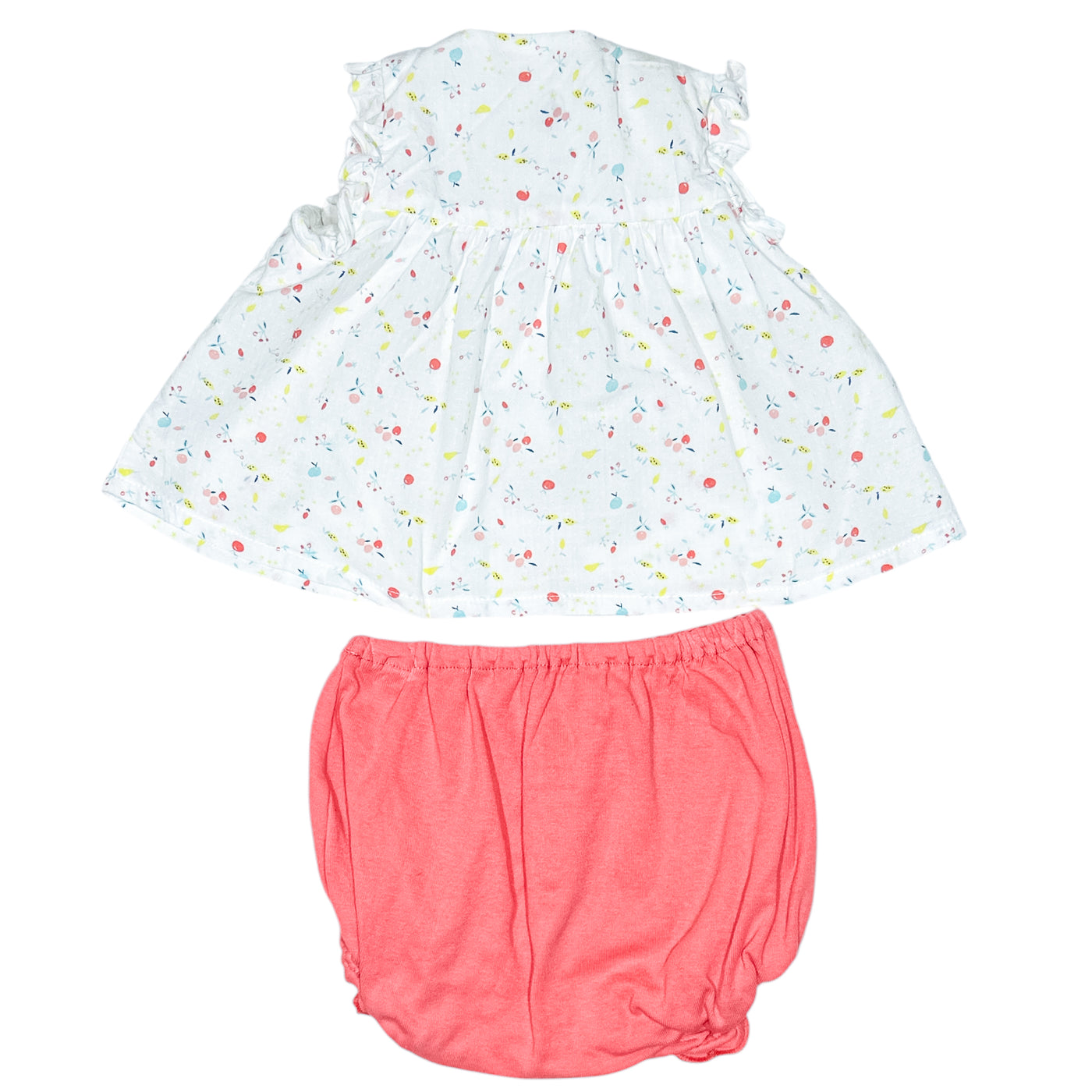 Ensemble T-shirt à manches courtes + Bloomer 3 mois en coton bio