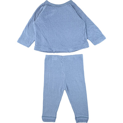 Ensemble t-shirt à manches longues + legging de seconde main en coton pour bébé de 6 mois - Vue 2