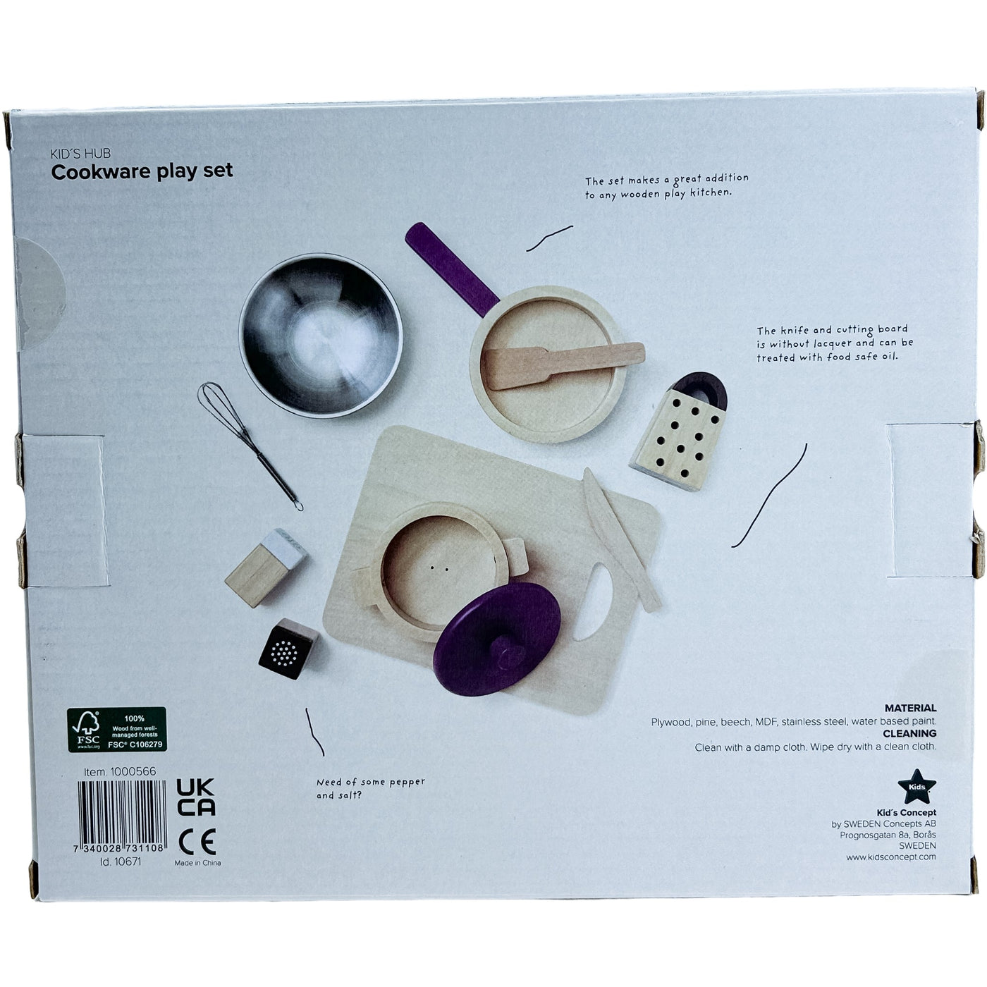 Accessoire de dinette "Ensemble ustensiles de cuisine" de seconde main en bois pour enfant à partir de 24 mois - Vue 2