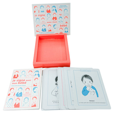 Jeu éducatif "Je signe avec mon bébé Coffret 60 fiches" de seconde main en carton pour enfant à partir de 6 mois - Vue 2