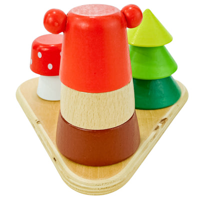 Anneaux à empiler "Jeu Forêt à empiler" de seconde main en bois pour enfant à partir de 12 mois - Vue 2