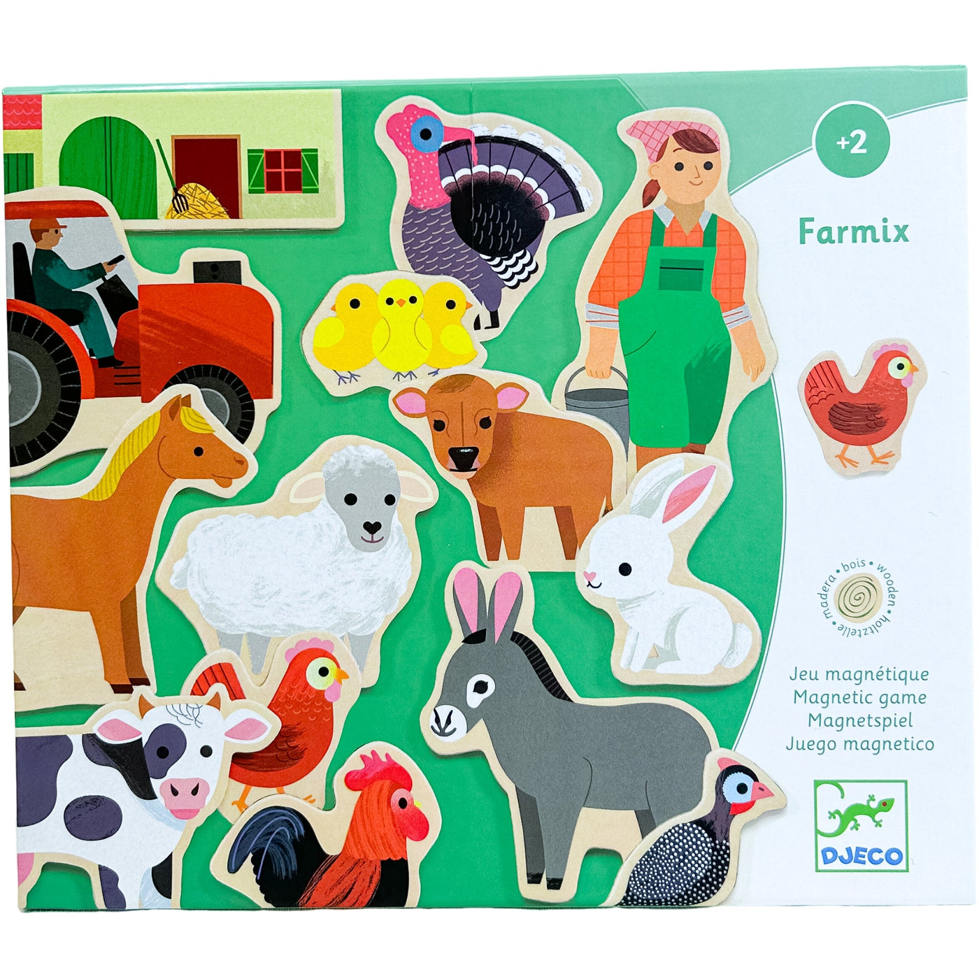 Ardoise et formes magnétiques "Jeu magnétique Farmix" de seconde main pour enfant à partir de 24 mois - Vue 1