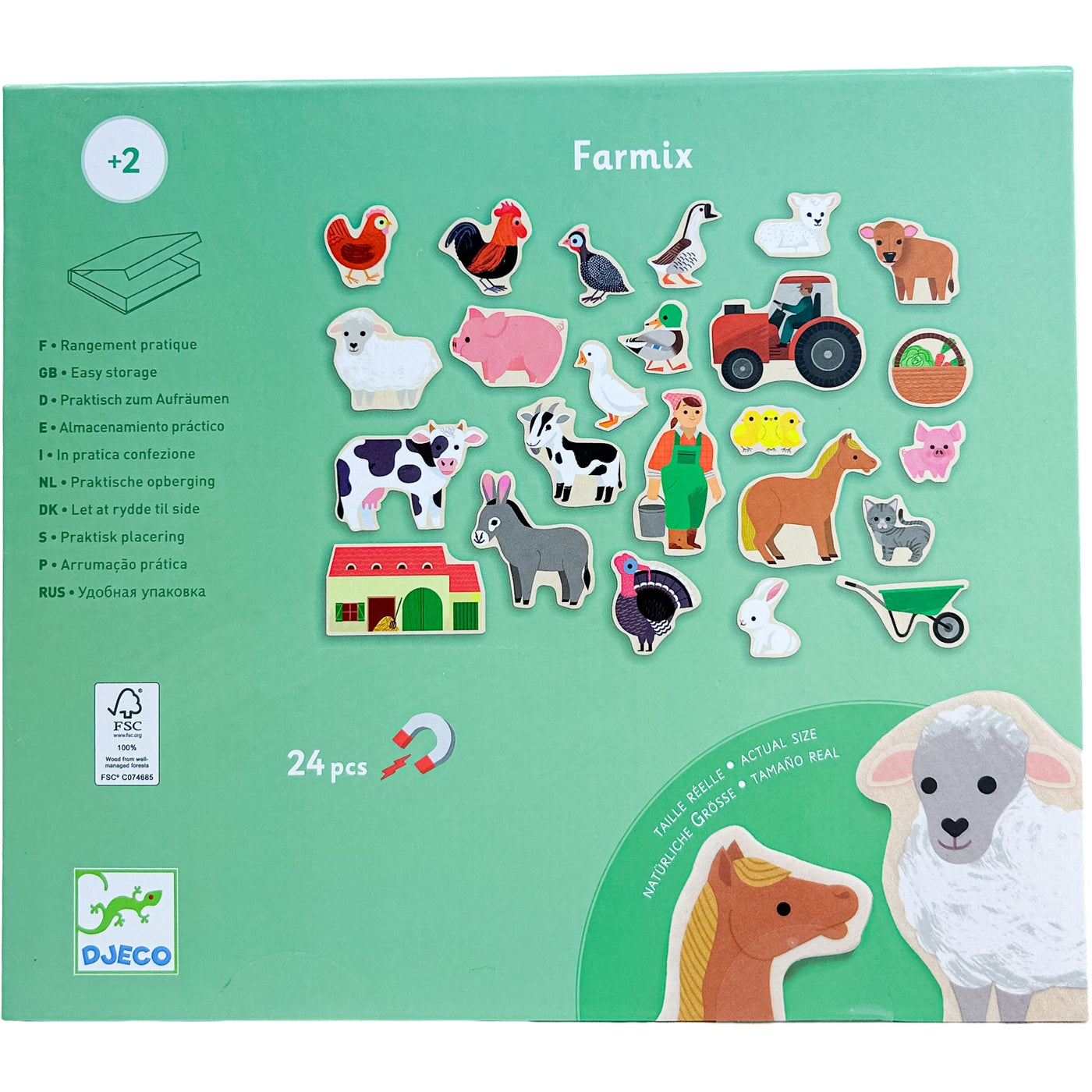 Ardoise et formes magnétiques "Jeu magnétique Farmix" de seconde main pour enfant à partir de 24 mois - Vue 3