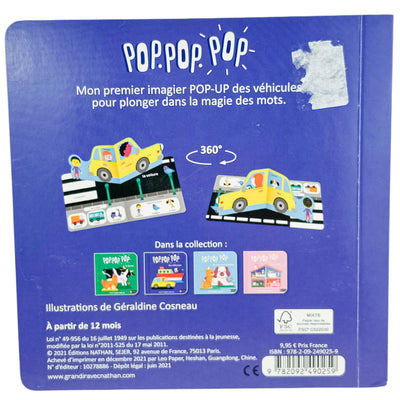 Livre (Premiers apprentissages) "L''imagier pop-up des véhicules" de seconde main pour enfant à partir de 12 mois - Vue 3