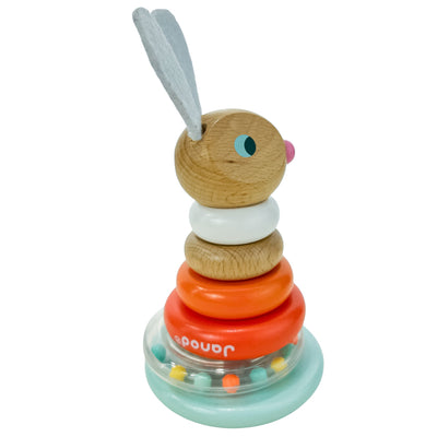 Anneaux à empiler "Lapin à empiler" de seconde main en bois pour enfant à partir de 12 mois - Vue 2