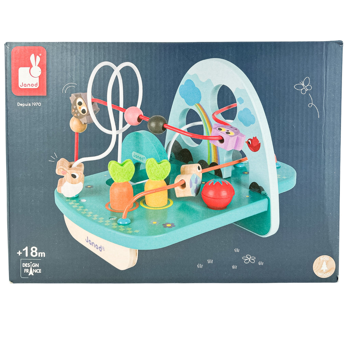 Boulier labyrinthe "Looping en Bois Lapin & Cie" de seconde main en bois pour enfant à partir de 18 mois - Vue 1