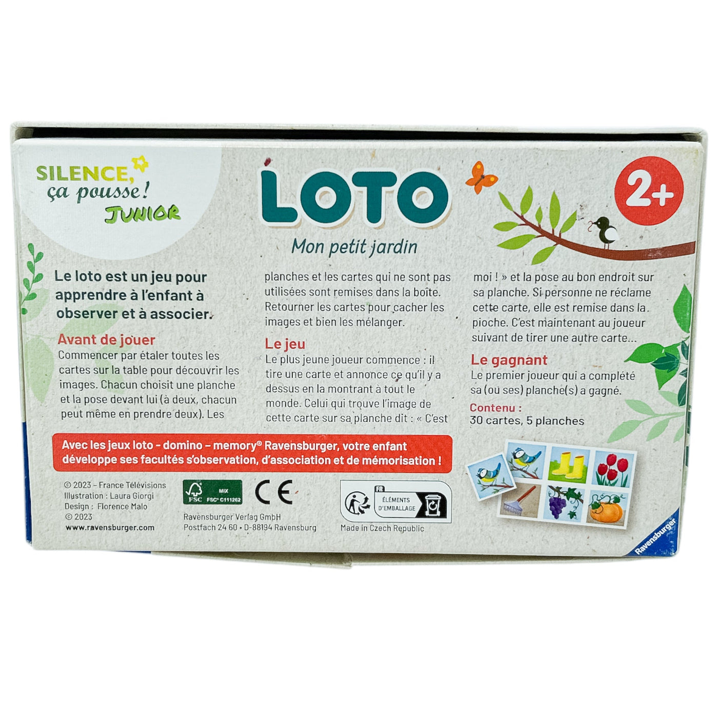 Jeu de loto "Loto Silence ça pousse" de seconde main en carton pour enfant à partir de 24 mois - Vue 3
