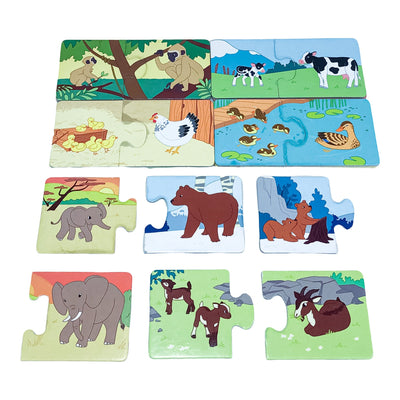Puzzle premier âge "Maman et ses petits" de seconde main pour enfant à partir de 2 ans - Vue 2