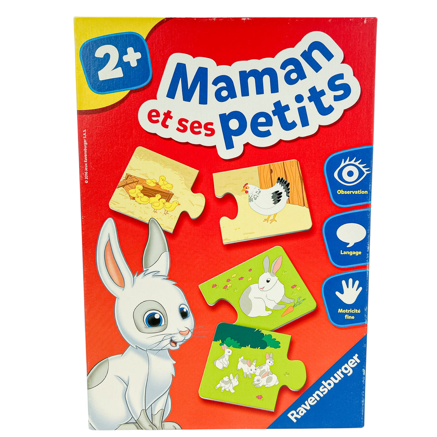 Puzzle premier âge "Maman et ses petits" de seconde main en carton pour enfant à partir de 24 mois - Vue 1