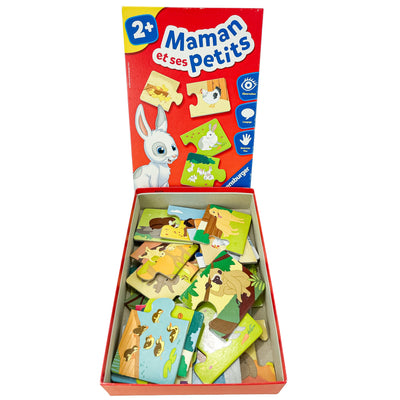Puzzle premier âge "Maman et ses petits" de seconde main en carton pour enfant à partir de 24 mois - Vue 2