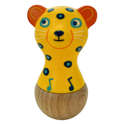 Hochet "Maracas animambo jaguar" de seconde main en bois pour enfant à partir de 18 mois - Vue 1