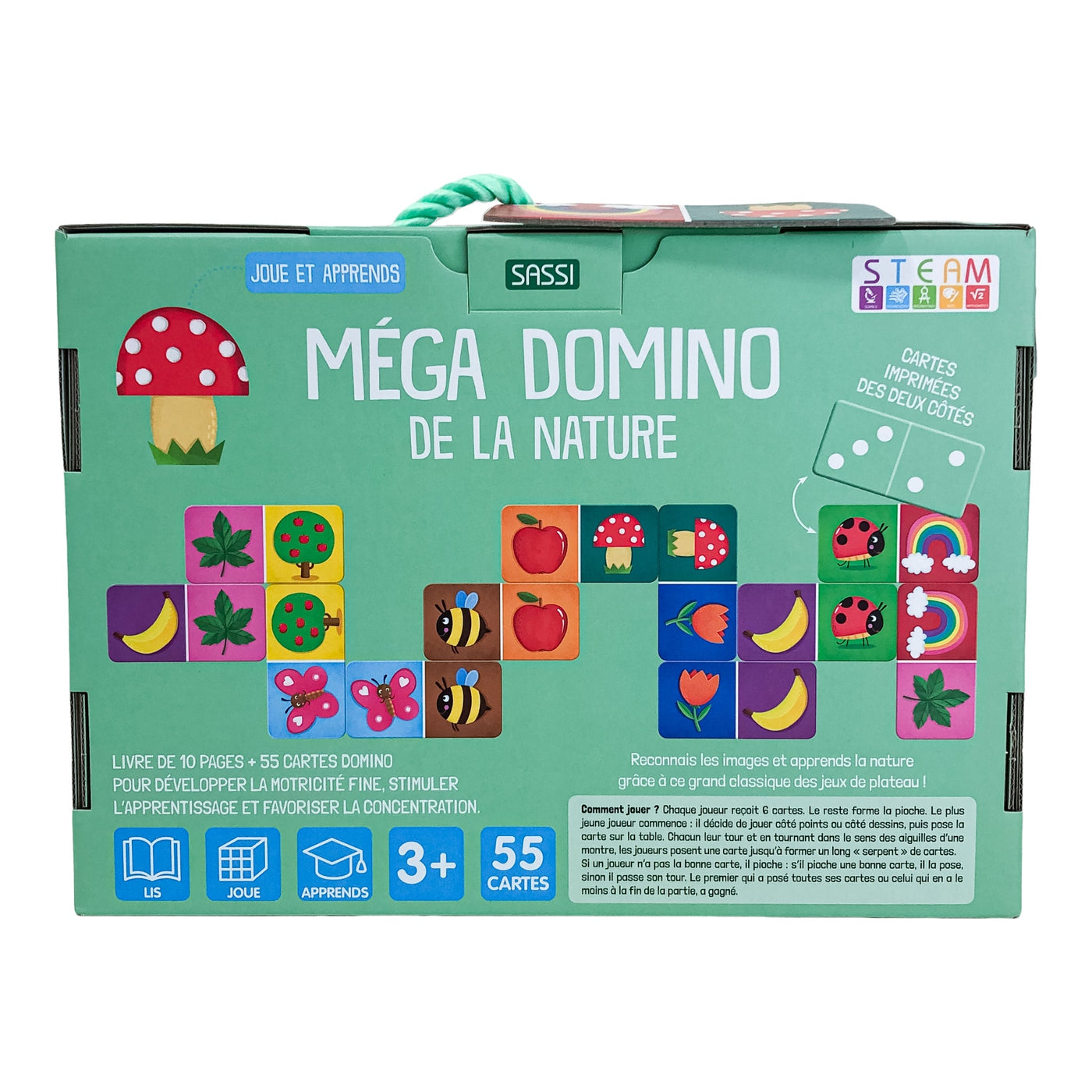 Jeu de dominos "Méga domino de la nature" de seconde main pour enfant à partir de 3 ans - Vue 2