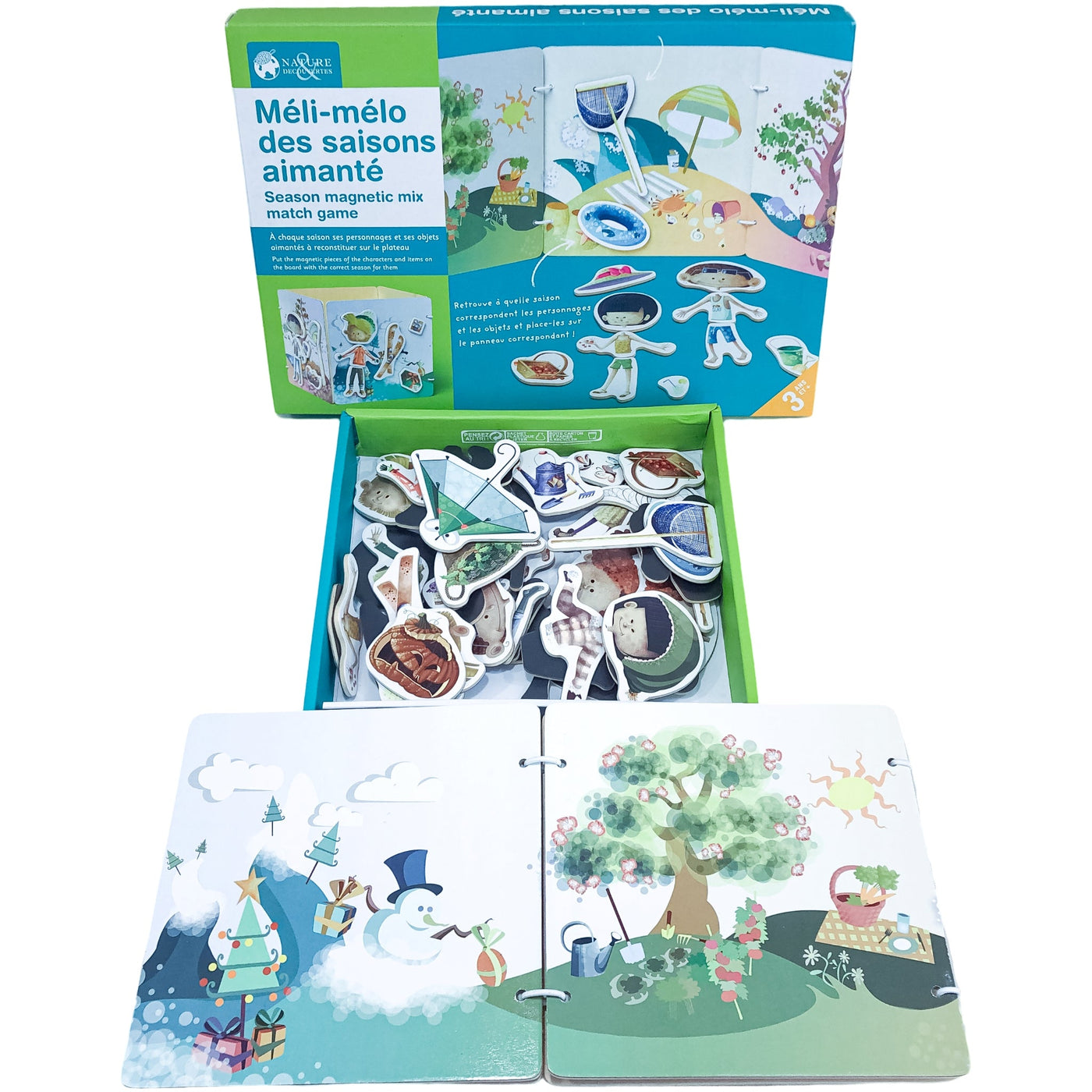 Jeu "Méli mélo des saisons aimanté" de seconde main en bois et carton pour enfant à partir de 3 ans - Vue 2