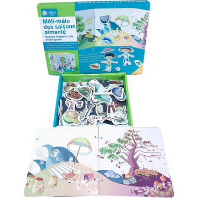 Jeu "Méli mélo des saisons aimanté" de seconde main en bois et carton pour enfant à partir de 3 ans - Vue 3