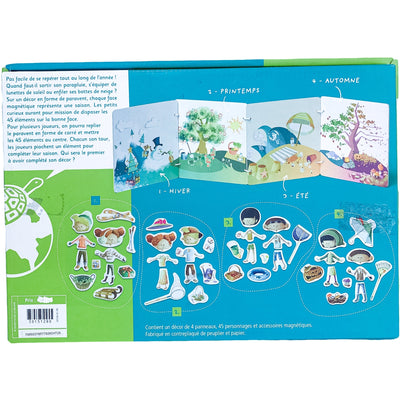 Jeu "Méli mélo des saisons aimanté" de seconde main en bois et carton pour enfant à partir de 3 ans - Vue 4