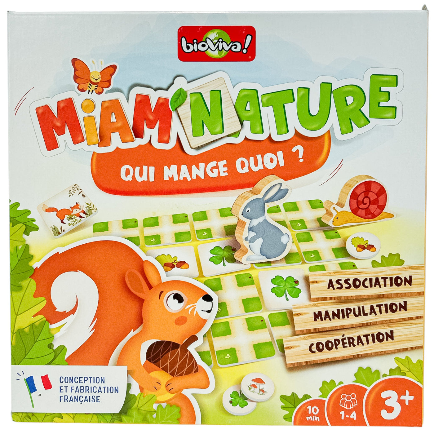 Jeu éducatif "Miam Nature Qui mange quoi" de seconde main en carton pour enfant à partir de 3 ans - Vue 1