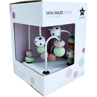 Boulier labyrinthe "Mini jeu de perles Edvin" de seconde main en bois et métal pour enfant à partir de 12 mois - Vue 1
