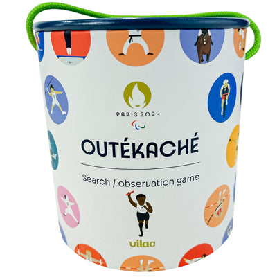 Jeu éducatif "Outékaché Paris 2024" de seconde main en bois et carton pour enfant à partir de 3 ans - Vue 1