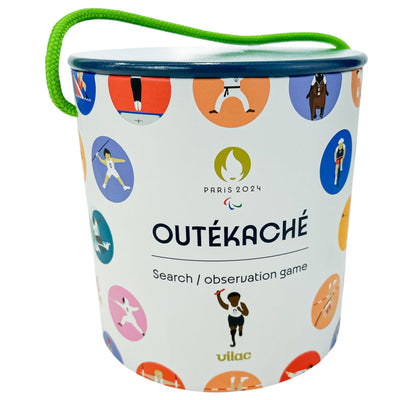 Jeu éducatif "Outékaché Paris 2024" de seconde main en bois et carton pour enfant à partir de 3 ans - Vue 1