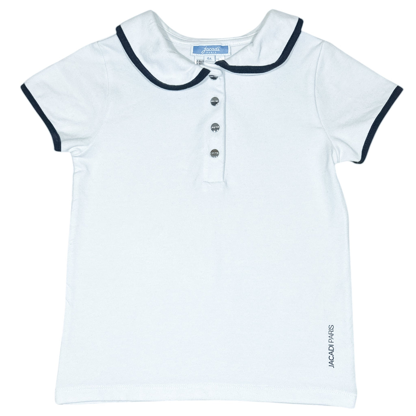 Polo à manches courtes de seconde main en coton pour enfant fille de 4 ans - Vue 1