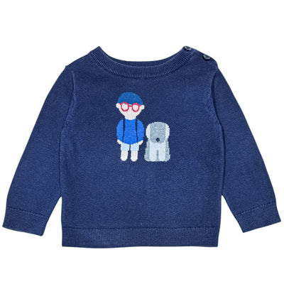Pull de seconde main en coton pour bébé de 12 mois - Vue 1