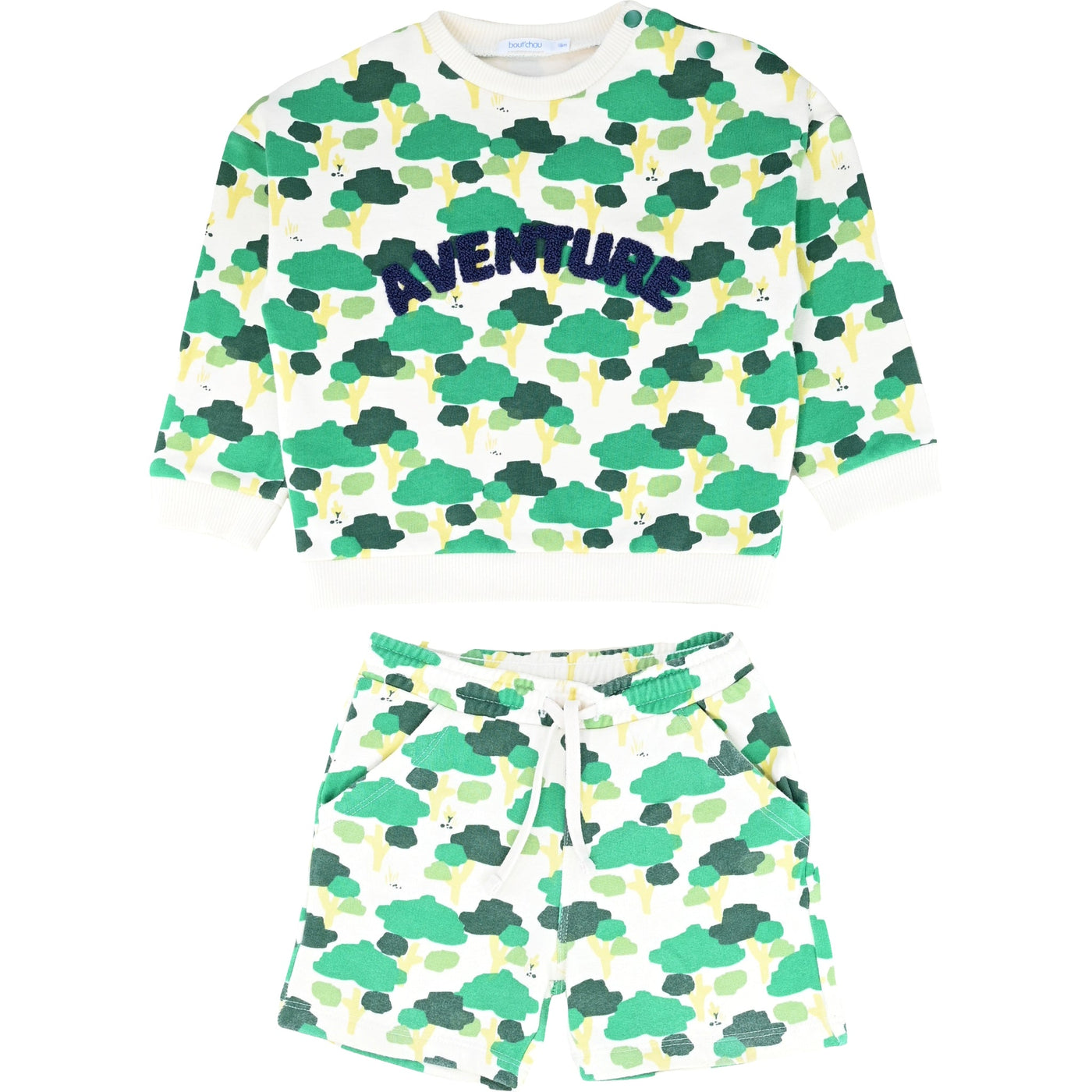 Ensemble sweat + short de seconde main en coton pour bébé garçon de 18 mois - Vue 2