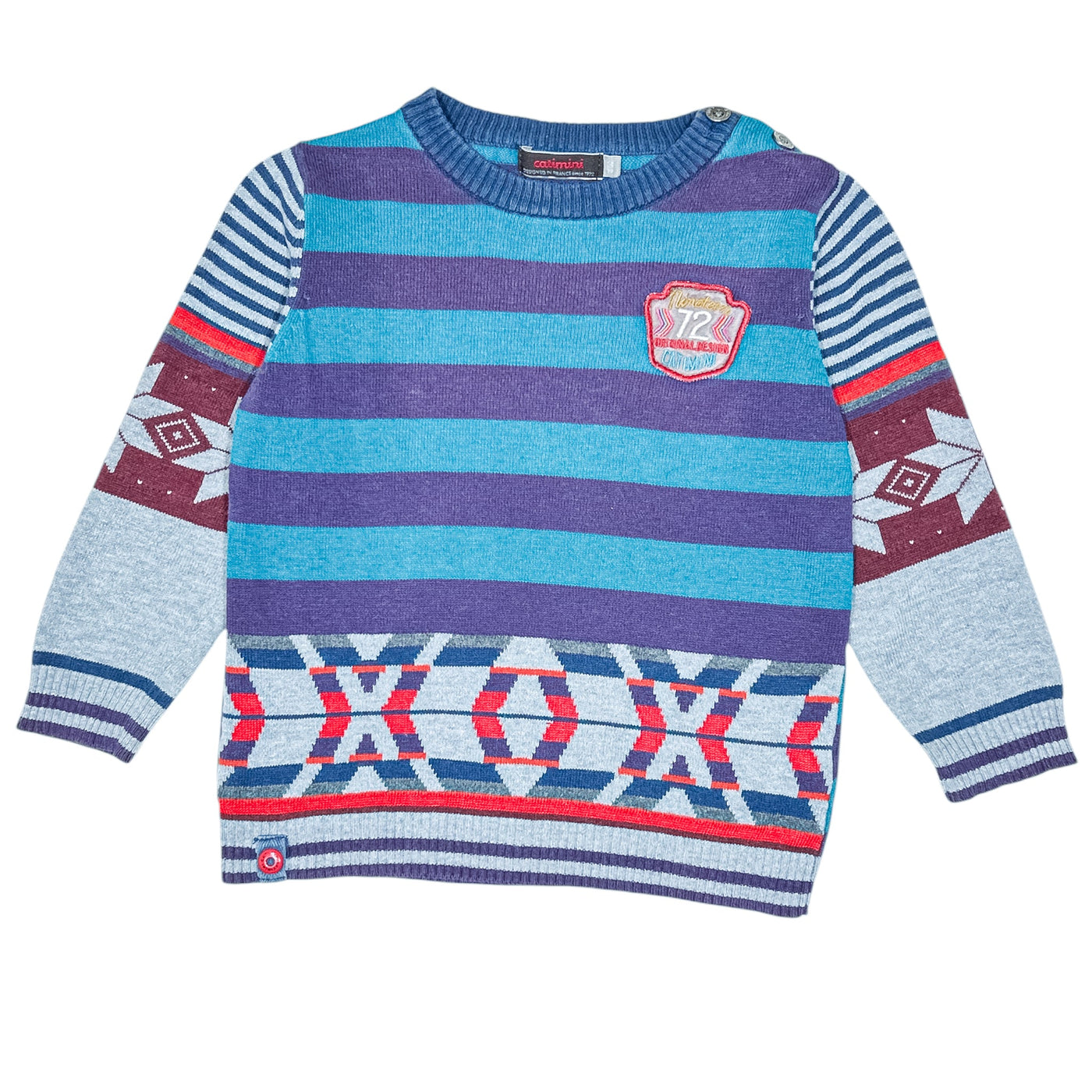 Pull de seconde main en coton pour enfant garçon de 3 ans - Vue 1