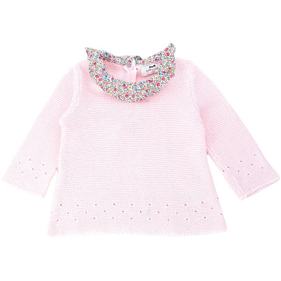 Pull de seconde main en coton pour bébé fille de 9 mois - Vue 1
