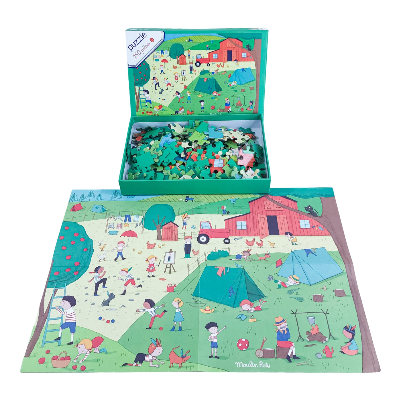 Puzzle "Puzzle A la campagne 150 pièces" de seconde main en carton pour enfant à partir de 5 ans - Vue 2