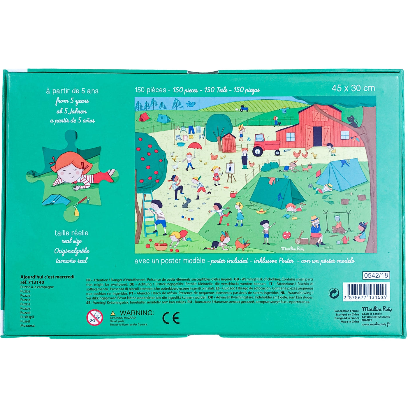 Puzzle "Puzzle A la campagne 150 pièces" de seconde main en carton pour enfant à partir de 5 ans - Vue 4