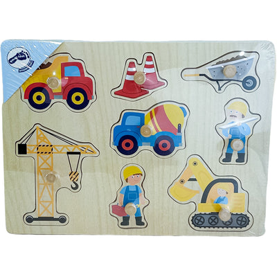 Puzzle premier âge "Puzzle à encastrement Chantier" de seconde main pour enfant à partir de 12 mois - Vue 1