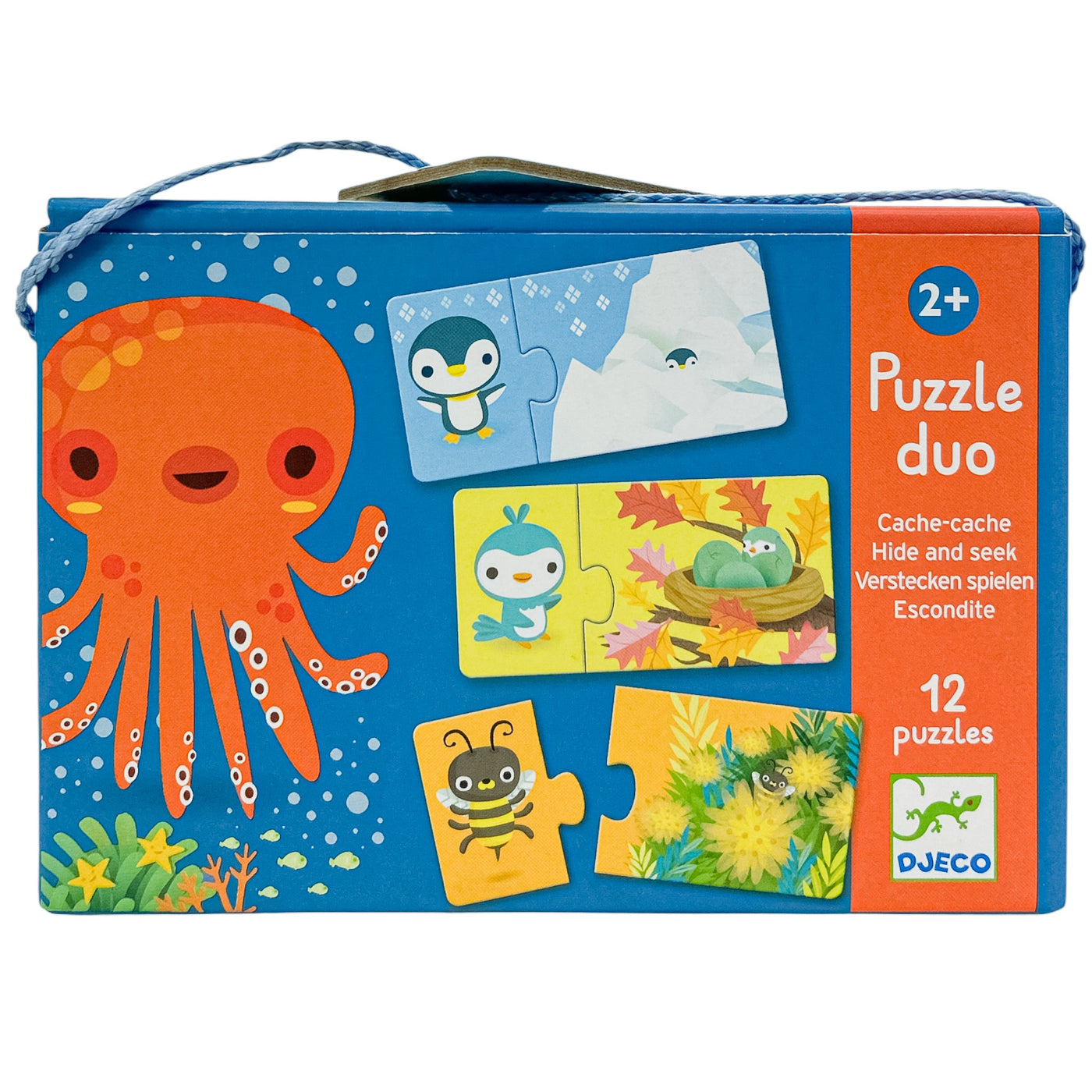 Puzzle premier âge "Puzzle duo - Cache cache" de seconde main en carton pour enfant à partir de 24 mois - Vue 1