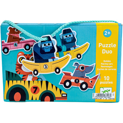 Puzzle premier âge "Puzzle duo Bolides" de seconde main en carton pour enfant à partir de 24 mois - Vue 1