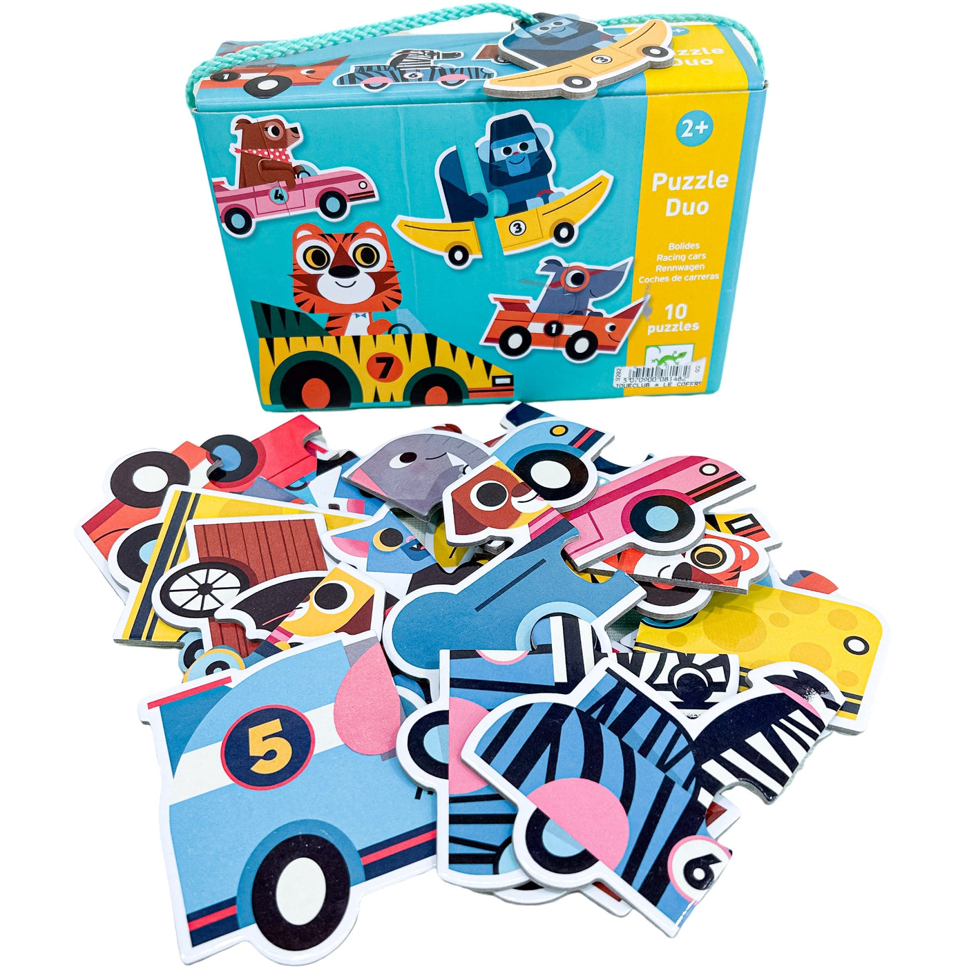 Puzzle premier âge "Puzzle duo Bolides" de seconde main en carton pour enfant à partir de 24 mois - Vue 2