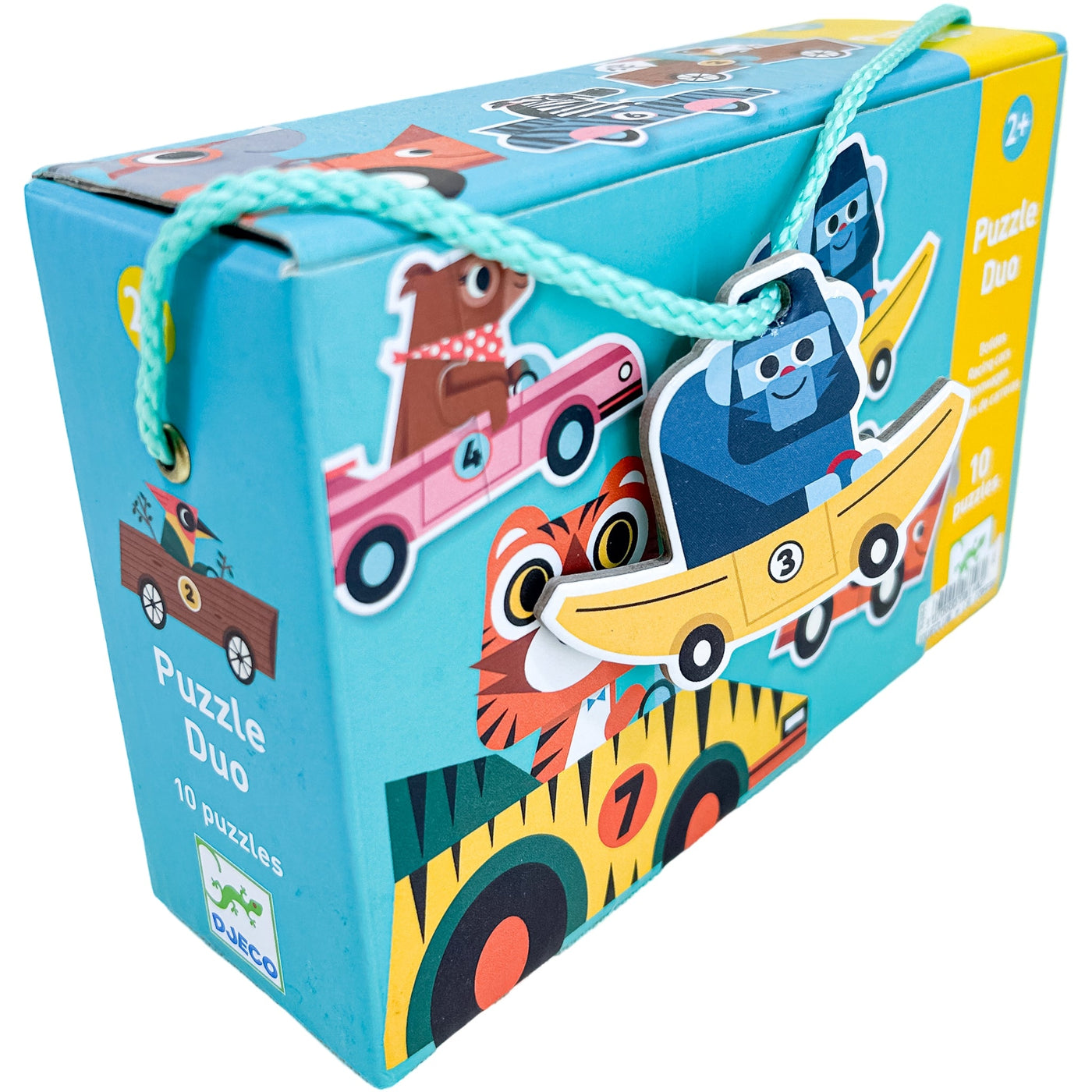 Puzzle premier âge "Puzzle duo Bolides" de seconde main en carton pour enfant à partir de 24 mois - Vue 3